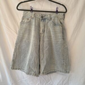 Light Blue Denim Baggy Shorts Size Medium